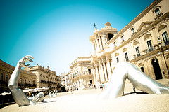 Estatua de Arquimedes en Siracusa